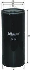 MFILTER TF661 Фильтр масляный Long life Scania PR 124.P 114 (96г.-)