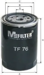 MFILTER TF76 Фильтр масляный Perkins