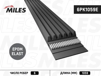 MILES 6PK1059E Ремень поликлиновой