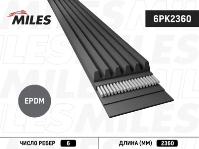MILES 6PK2360 Ремень поликлиновой Mercedes W124 CE-24W129 SL-24 3.0 87>
