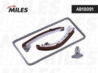 MILES AB10091 Комплект цепи ГРМ Toyota Corolla 1.4i-1.6i-1.8i 1ZZ-FE3ZZ-FE4ZZ-FE 00- без звездочек