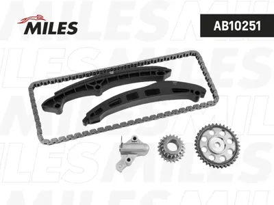 MILES AB10251 Комплект цепи ГРМ VAG 1.4 TSI CAVC,CTHC 06- со звездочками