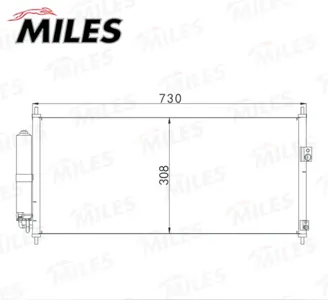 MILES ACCB043 Конденсер Nissan Almera N16 Primera P12 1.51.82.0 00-