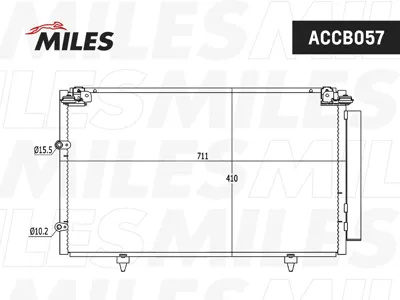 MILES ACCB057 Конденсер Toyota Camry 2.43.0 01-