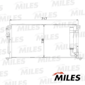 MILES ACCB058 Конденсер Mitsubishi Lancer 1.31.62.0 03-