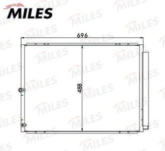 MILES ACCB151 Конденсер Lexus RX 3.0 03-08