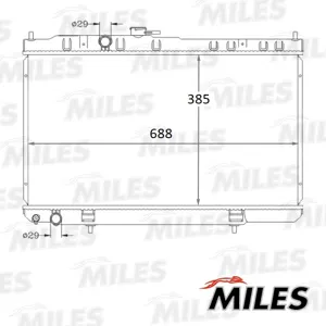 MILES ACRB083 Радиатор (паяный) Nissan Almera Classic 05- 1.6i MT (NISSENS 68751)