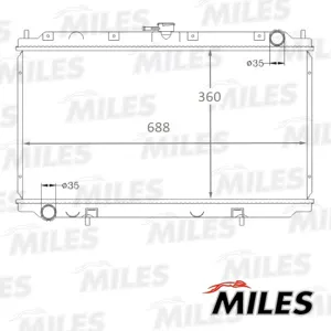 MILES ACRB086 Радиатор Nissan Primera 1.6-2.0 96-03