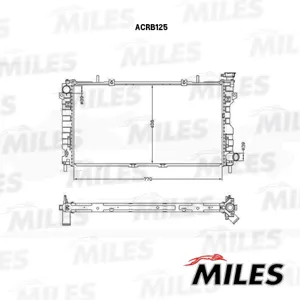 MILES ACRB125 Радиатор Chrysler Voyager 2.4 00-