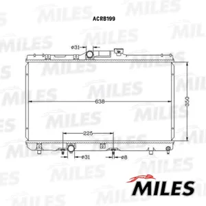 MILES ACRB199 Радиатор Toyota Corolla 1.3-1.8 93-02
