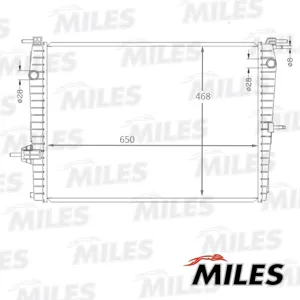 MILES ACRB218 Радиатор Renault Megane Kangoo Fluence 1.6 08-
