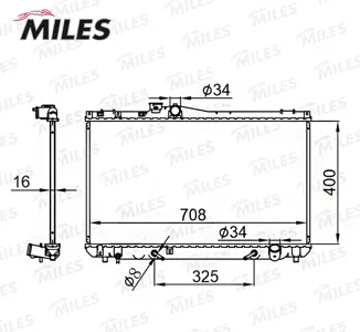MILES ACRB273 Радиатор Toyota Chaser JZX93