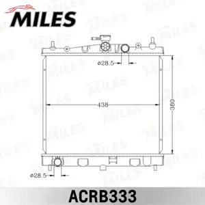 MILES ACRB333 Радиатор Nissan Note 06- Micra 1.0-1.6 03- MT
