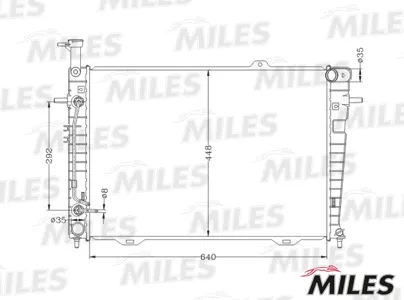 MILES ACRB352 Радиатор Hyundai Tucson Kia Sportage 2.02.7 06-