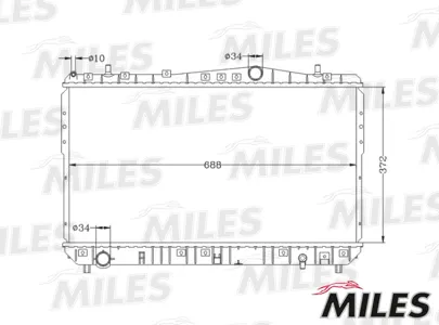 MILES ACRB357 Радиатор Chevrolet Rezzo TACUMAVIVANT (AT) 1.62.0 01-