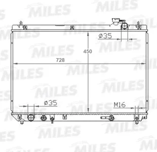 MILES ACRB420 Радиатор Lexus RX300 3.0 AT 97-03