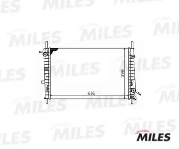 MILES ACRM045 Радиатор (механическая сборка) Ford Mondeo 1.6-2.0 93-01) (NISSENS 62104)