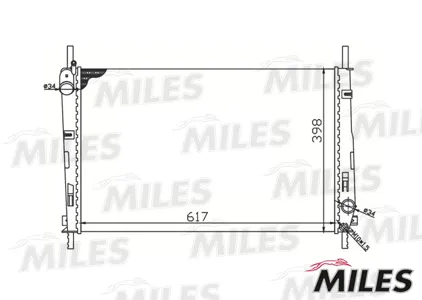 MILES ACRM078 Радиатор Ford Mondeo 1.82.0 01-
