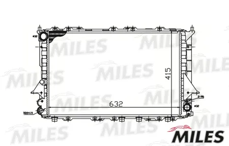 MILES ACRM079 Радиатор Audi 100 2.62.8 92-95