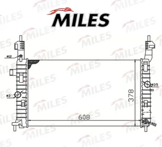 MILES ACRM123 Радиатор Opel Meriva 1.4-1.8 03-