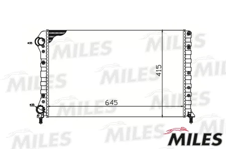 MILES ACRM219 Радиатор Fiat DOBLO 1.9D 01-