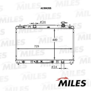 MILES ACRM355 Радиатор двигателя