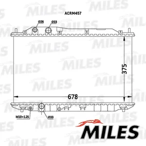 MILES ACRM457 Радиатор Honda Civic 1.8 06-