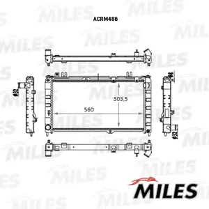 MILES ACRM486 Радиатор (механическая сборка) ВАЗ 2190 Гранта