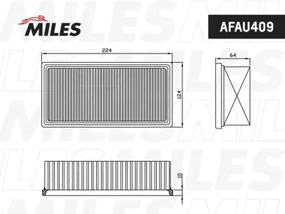 MILES AFAU409 Воздушный фильтр Renault ARKANA Kaptur Duster 1.3 TCe