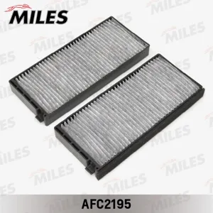 MILES AFC2195 Фильтр салона  Kia Rio  00- (упак.2шт.) угольный