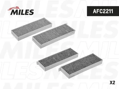 MILES AFC2211 Фильтр салона угольный комплект 2шт.