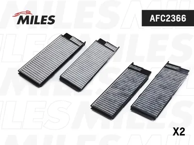 MILES AFC2366 Фильтр салона Toyota LC100 02-07LX470 02-07 угольный (2 шт.)