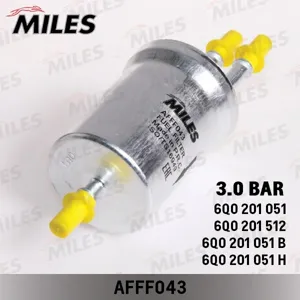 MILES AFFF043 Фильтр топливный VAG A3G5 Polo Fabia 03- (3BAR)