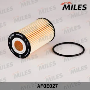 MILES AFOE027 Фильтр масляный (вставка) Opel Astra G,H,J 98, Corsa C,D 00, Insignia 08 Chevrolet Aveo 08, Cruze 09, Orlando 10 (FILTRON OE6486, MANN HU6122x)