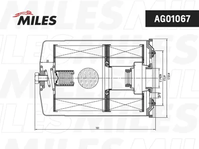 MILES AFOS060 Фильтр масляный