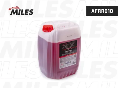 MILES AFRR010 Антифриз готов к применению G12G12+ (красный) 10кг (SUPER LONG LIFE COOLANT -40C)