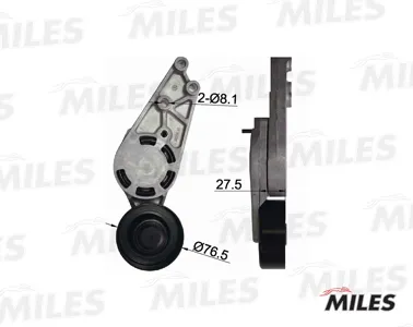 MILES AG00033 Натяжитель ремня приводного VAG 1.8T-2.0