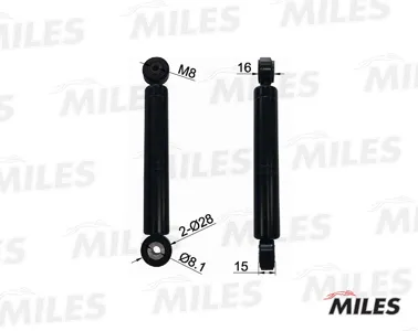 MILES AG00059 Натяжитель ремня приводного Mercedes W202W210W901 1.8-2.3