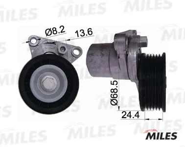 MILES AG00294 Натяжитель ремня приводного Ford Mondeo Transit Volvo S80 1.8-2.3