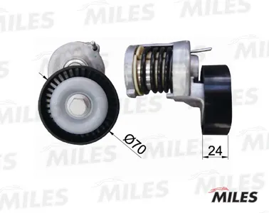 MILES AG00302 Натяжитель ремня приводного VW Passat B6 Golf VT5 Audi A3 Fabia 1.9TDI2.0TDI