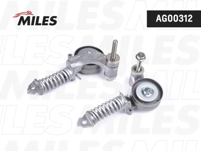 MILES AG00312 Натяжитель поликл. ремня с роликом