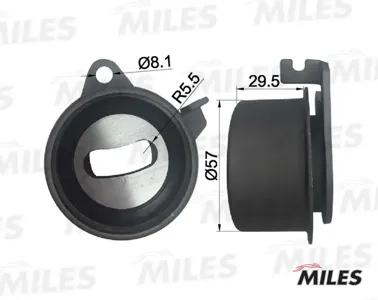 MILES AG02011 Ролик ремня ГРМ