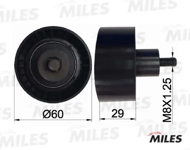 MILES AG02030 Ролик ремня ГРМ Ford Mondeo Focus 1.6-2.0 -04