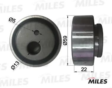 MILES AG02039 Ролик ремня ГРМ Peugeot 206306307 1.0-1.6 Citroen XSARA 1.6-2.0