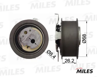 MILES AG02045 Ролик ремня ГРМ VAG 1.2TDI-2.0TDI 08-