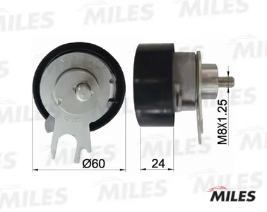 MILES AG02061 Ролик ремня ГРМ VW Golf 4 Bora Polo 1.4-1.6