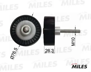 MILES AG03009 Ролик ремня приводного VAG 1.41.6 05-