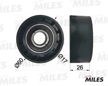 MILES AG03013 Опорный ролик Renault Logan 1.4 09.04-