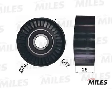 MILES AG03022 Ролик ремня приводного Mercedes W210211202203 Vito OM 611 98-