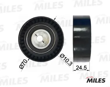 MILES AG03027 Ролик ремня приводного BMW M43 M50,M52 M54 VAG AMGAMHAMJ
